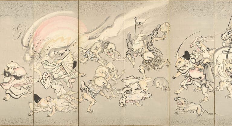 Kawanabe Kyōsai - blending classical painting with satirical ukiyo-e ...